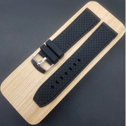 Ремешок каучуковый черного цвета для часов 22 мм CRW460-22