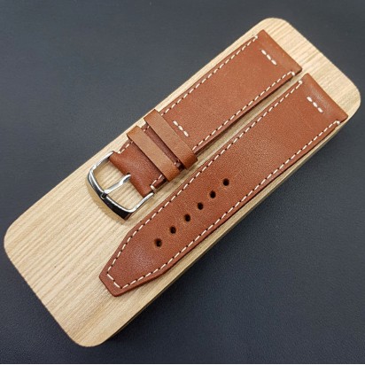 Кожаный ремешок ручной работы для часов 24 мм M068-24-22