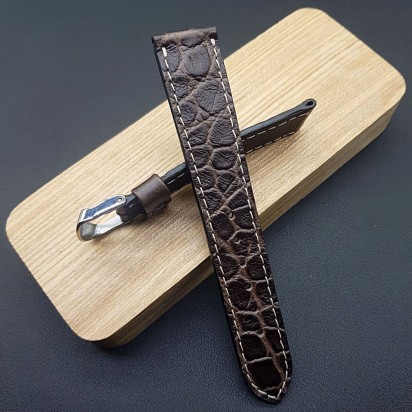 Кожаный ремешок ручной работы для часов 22 мм M098-22-20