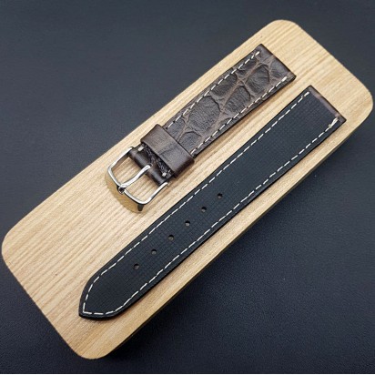 Кожаный ремешок ручной работы для часов 22 мм M098-22-20