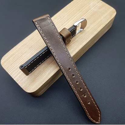 Кожаный ремешок ручной работы для часов 20 мм M111-20