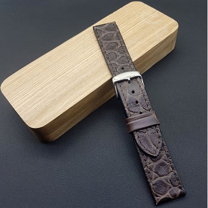 Кожаный ремешок ручной работы для часов 20 мм M134-20