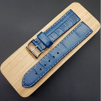 Кожаный ремешок ручной работы для часов 24 мм M164-24