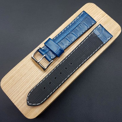 Кожаный ремешок ручной работы для часов 24 мм M164-24