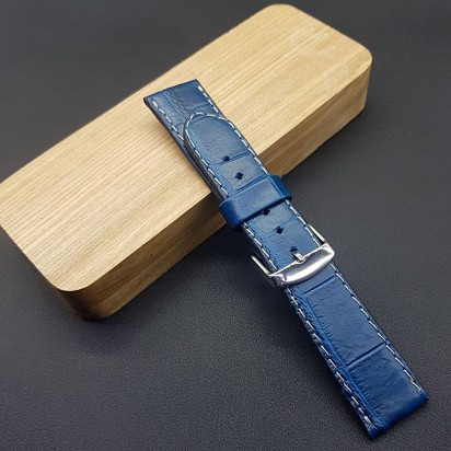 Кожаный ремешок ручной работы для часов 24 мм M164-24