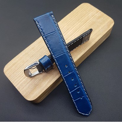 Кожаный ремешок ручной работы для часов 24 мм M164-24