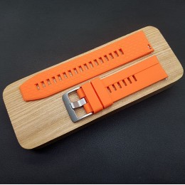 Ремешок каучуковый оранжевого цвета для часов 22 мм CRW427-22