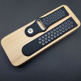 Ремешок каучуковый черного цвета для часов 22 мм CRW432-22