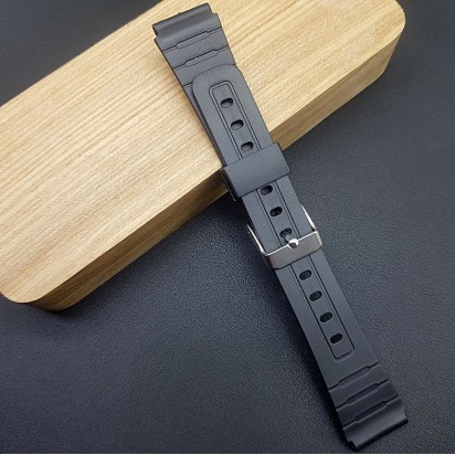 Ремешок каучуковый для часов 18 мм Casio CRW441-18