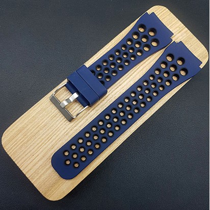 Ремешок каучуковый синего цвета для часов 22 мм CRW443-22