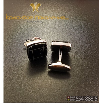 Запонки мужские из стали CBZ019