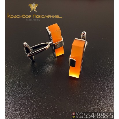 Запонки мужские из стали CBZ079