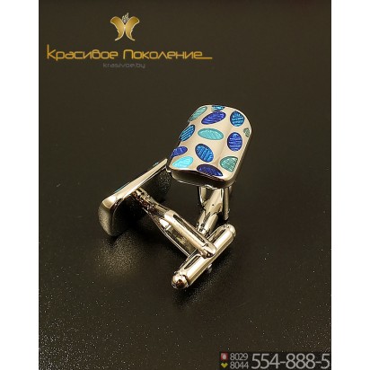 Запонки мужские из стали CBZ105