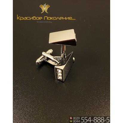 Запонки мужские из стали CBZ118