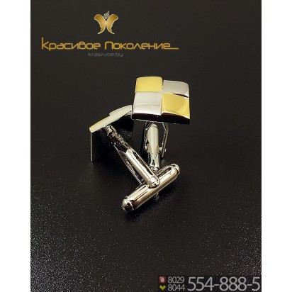 Запонки мужские из стали CBZ125