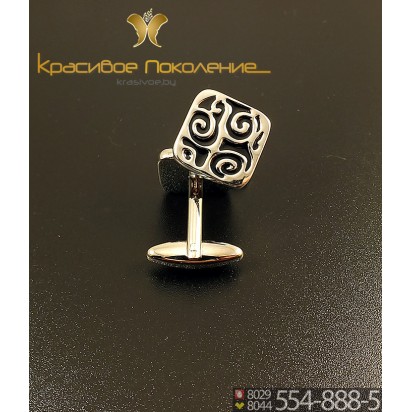 Запонки мужские из стали CBZ131