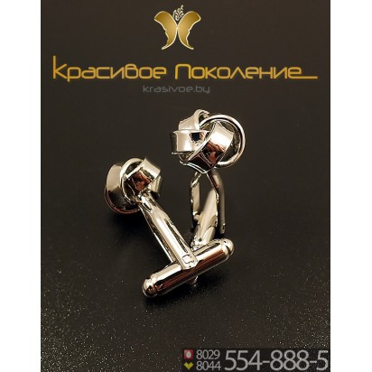 Запонки мужские из стали CBZ143