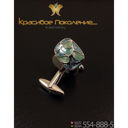 Запонки мужские из стали CBZ152