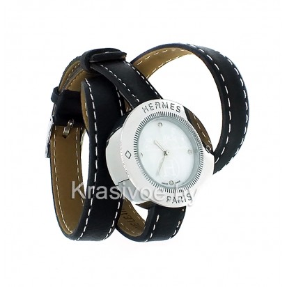 Часы с двойным ремнем Hermes CWD106