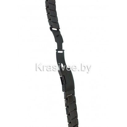 Браслет черный металлический для часов 24 мм N412-24Black