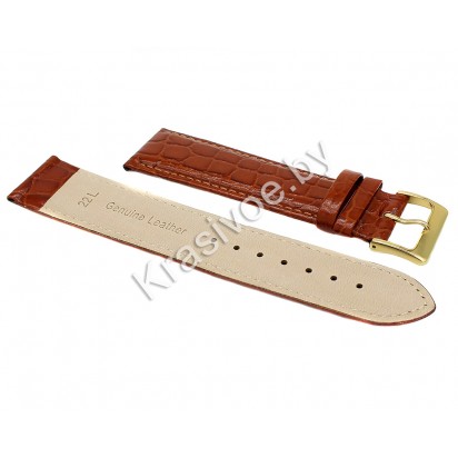 Ремешок кожаный для часов 22 мм CRW035-22