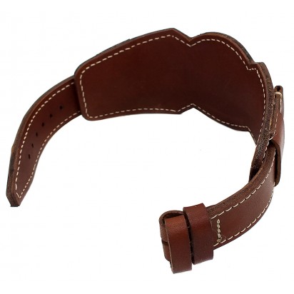 Кожаный ремешок ручной работы с напульсником для часов 24 мм M001-24