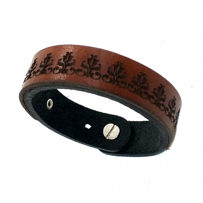 Браслет из кожи "ВАСИЛЕК" REMEN BR012