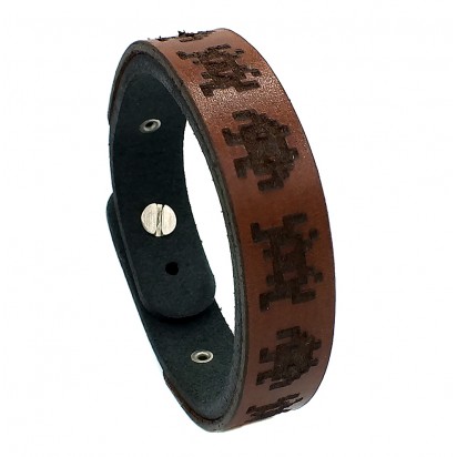 Браслет из кожи "Space Invaders" REMEN BR014