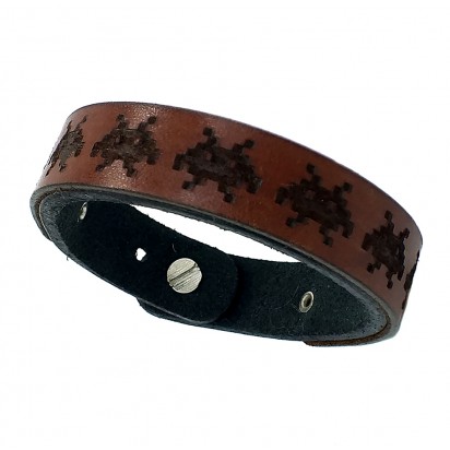 Браслет из кожи "Space Invaders" REMEN BR015