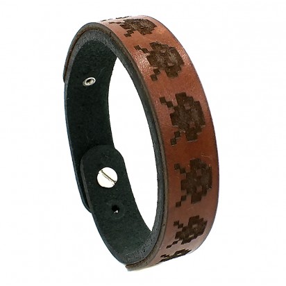 Браслет из кожи "Space Invaders" REMEN BR017