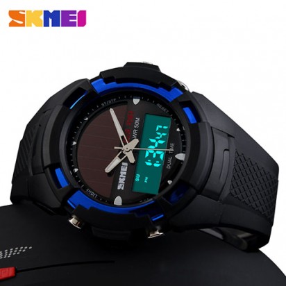 Спортивные наручные часы с солнечной батареей Skmei 1056-2 (оригинал)