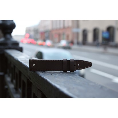 Кожаный ремешок ручной работы для часов 24 мм M033-24-22