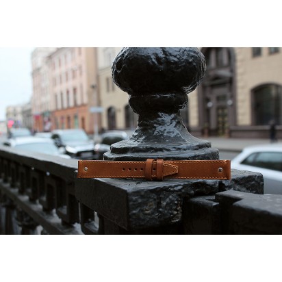 Кожаный ремешок ручной работы для часов 20 мм M050-20