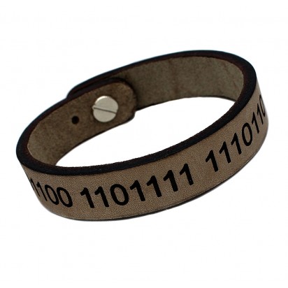 Браслет из кожи "Двоичный Код" REMEN BR031