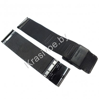Браслет металлический для часов 22 мм M413-22Black