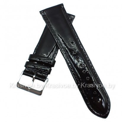 Ремешок кожаный лакированный для часов 26 мм CRW017-26