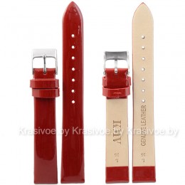 Ремешок кожаный глянцевый для часов 14 мм S13-14-RL