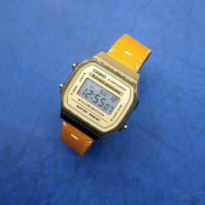 Электронные наручные часы Casio + ремешок ручной работы от REMEN-Master CWC100