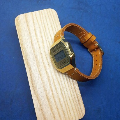 Электронные наручные часы Casio + ремешок ручной работы от REMEN-Master CWC100