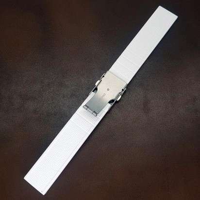 Браслет каучуковый белого цвета для часов 20 мм BC501W-20