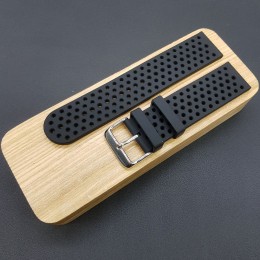 Ремешок каучуковый черного цвета для часов 22 мм BC125-22