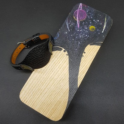 Ремешок черного цвета REMEN для женских наручных часов Fossil ES3060-black