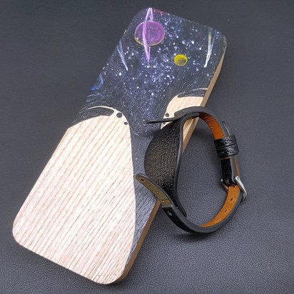 Ремешок черного цвета REMEN для женских наручных часов Fossil ES3060-black