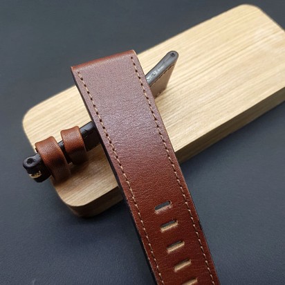 Кожаный ремешок ручной работы для часов Diesel 27 мм DZ-1206-27/24-viski