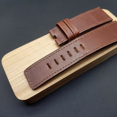 Кожаный ремешок ручной работы для часов Diesel 27 мм DZ-1206-27/24-viski