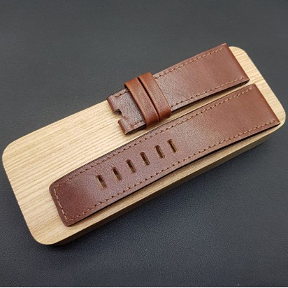 Кожаный ремешок ручной работы для часов Diesel 27 мм DZ-1206-27/24-viski