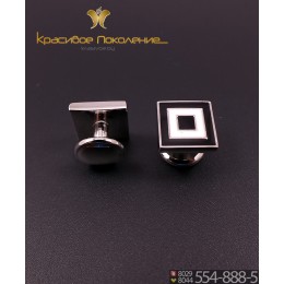 Запонки мужские из стали CBZ175