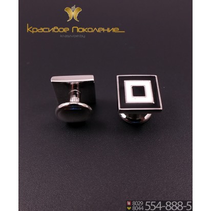 Запонки мужские из стали CBZ175
