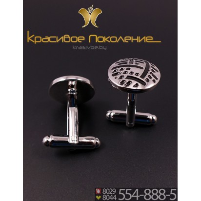 Запонки мужские из стали CBZ179