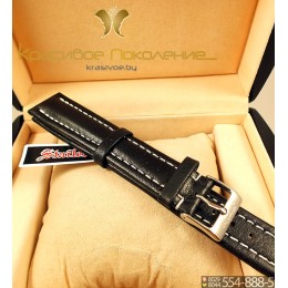 Ремешок кожаный для часов 22 мм 2721-2201